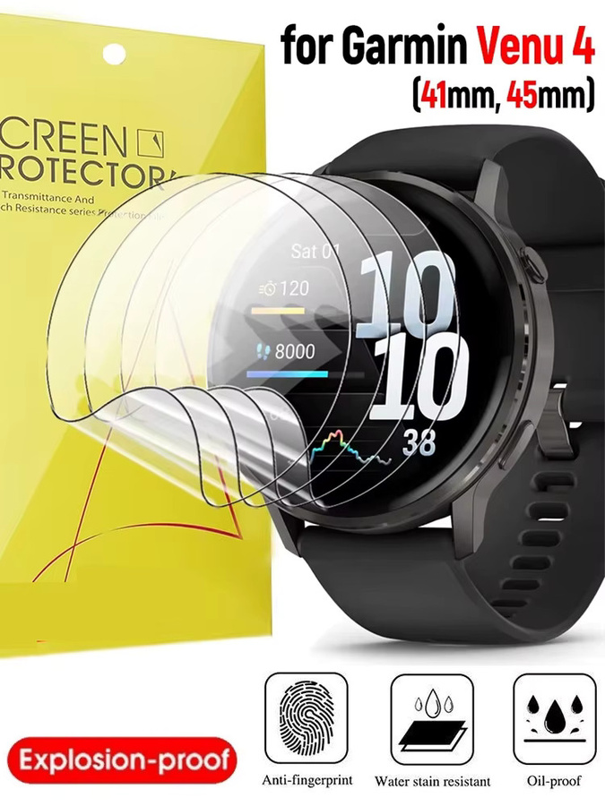 Garmin Hydrogel Film Screen Protector, Silikon, transparent, Unisex - Bild 7