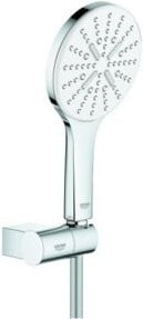 Grohe HdbGar Rainshower SmartActive 130 Handbrause mit 3 Strahlarten in Moon White Matt - Bild 1