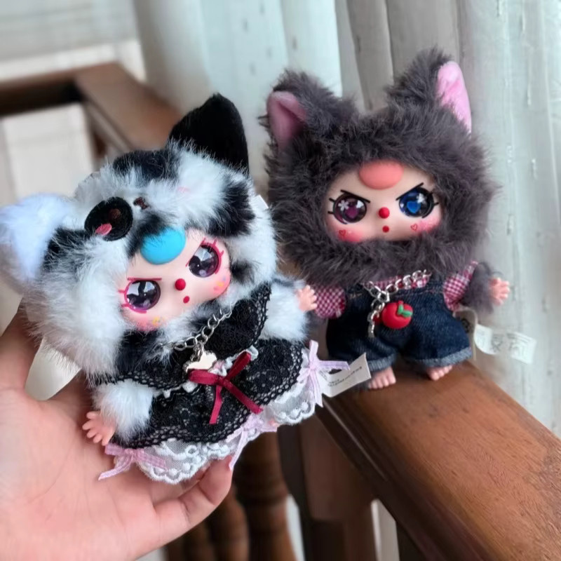 Baby Drei Katzen Und Hunde Serie Blind Box, Plüsch Puppe, Tasche Anhänger - Bild 4