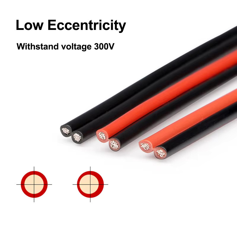 Elektronisches 2Pin Lautsprecherkabel UL2468 für Auto Audio und LED 12V in Rot und Schwarz - Bild 3