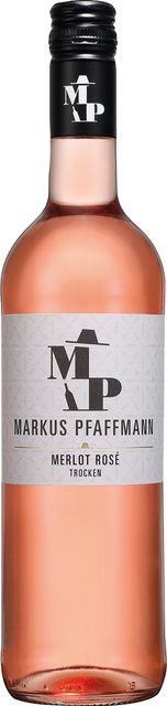 Pfaffmann MP Merlot Rosé, Roséwein, Pfalz, 2025, trocken, 12,5 % vol, 0,75 l - Bild 1