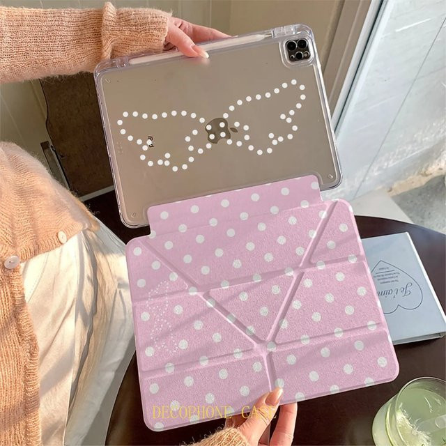 Samsung Galaxy Tab Schutzhülle Multicolored Polka Dots Wings Wave mit 3+Y-Faltung für Galaxy Tab A8 A9 A11 FE S6 Lite S7 S8 S9 S10 FE - Bild 1
