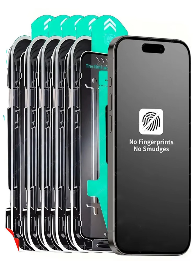 NNBILI 5er Set Panzerglas mit Sichtschutz in Matt für iPhone 17Air 17 16 15 14 13 12 11 Pro Max und 16e Serie - Bild 6