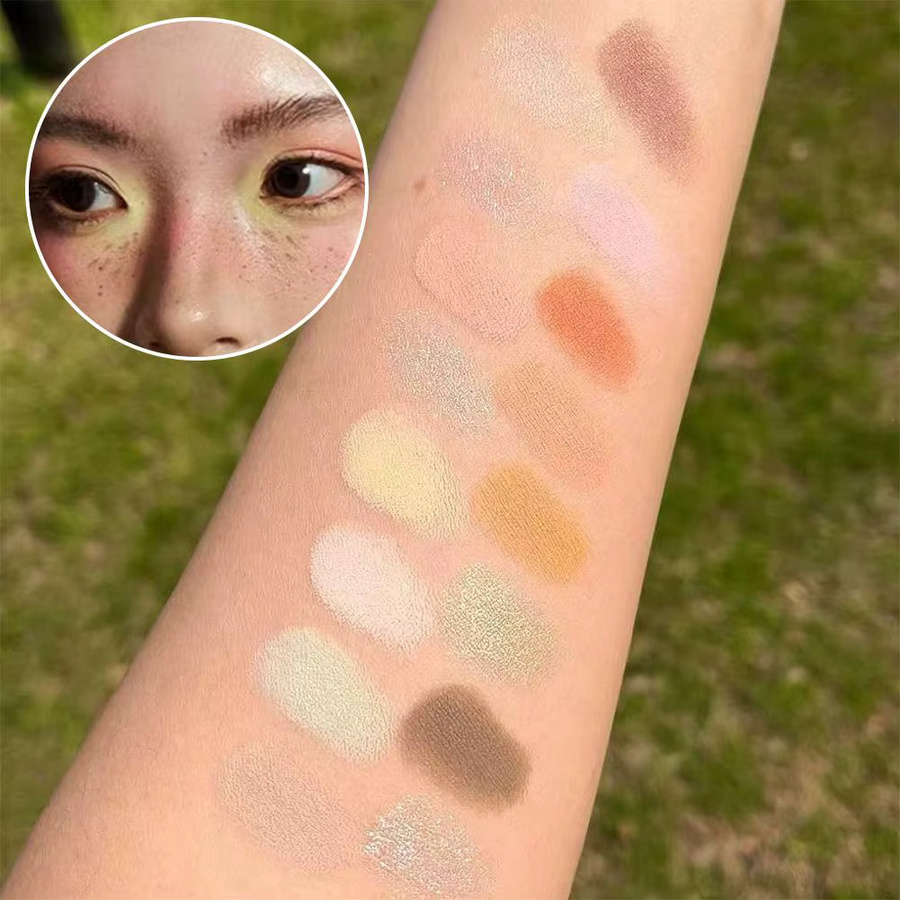 Cheeryep Lidschattenpalette, 16 Farben, Matt und Glitzer, Unisex - Bild 1
