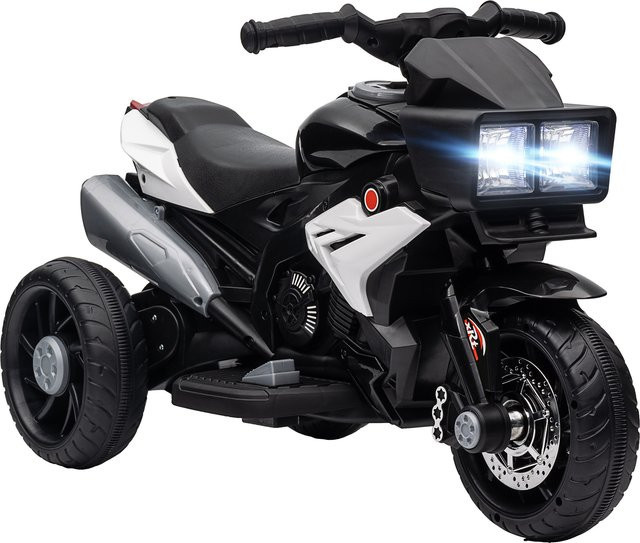 HOMCOM Elektro-Motorrad, Kinder-Elektrofahrzeug, Schwarz, ab 3 Jahre - Bild 1