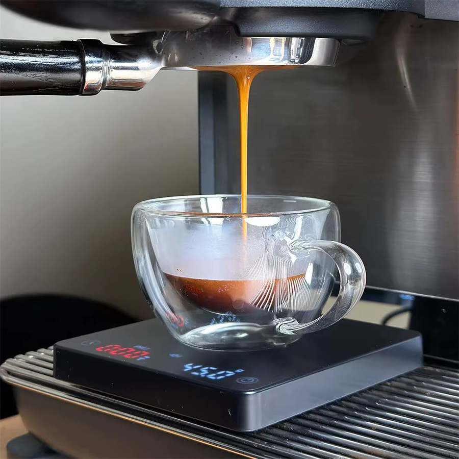 FEB.WIND Mini-Kaffee-Nano-Kaffeewaage mit Timer und Silikonhülle in Schwarz - Bild 3