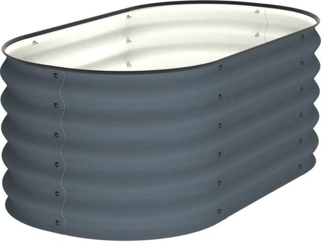 VidaAtHome.de ALVARE Hochbeet aus Metall in Graphitgrau und Schwarz, B/T/H: 108 x 61 x 43 cm - Bild 1