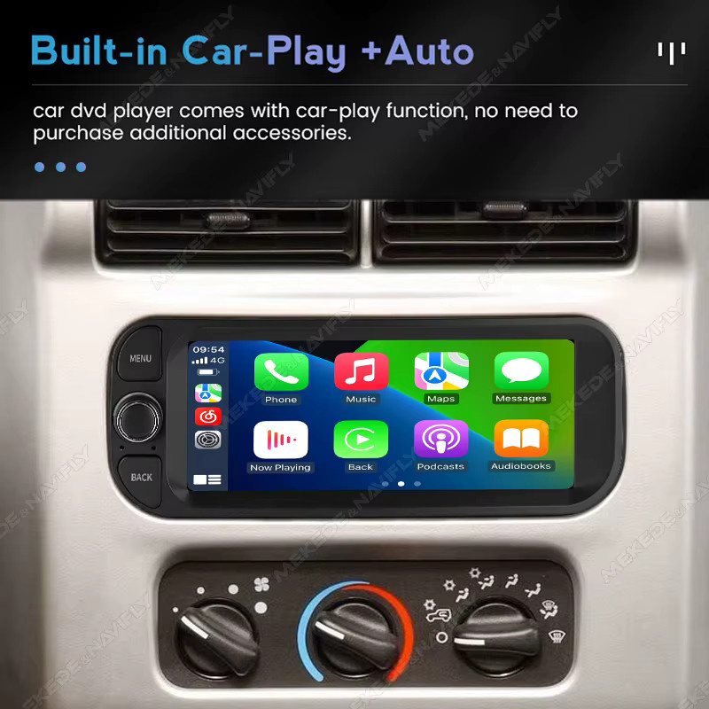 MEKEDE Android 15 Autoradio mit Carplay und GPS-Navigation für Jeep Grand Cherokee Liberty Wrangler und Chrysler 2002–2006 in Schwarz - Bild 4