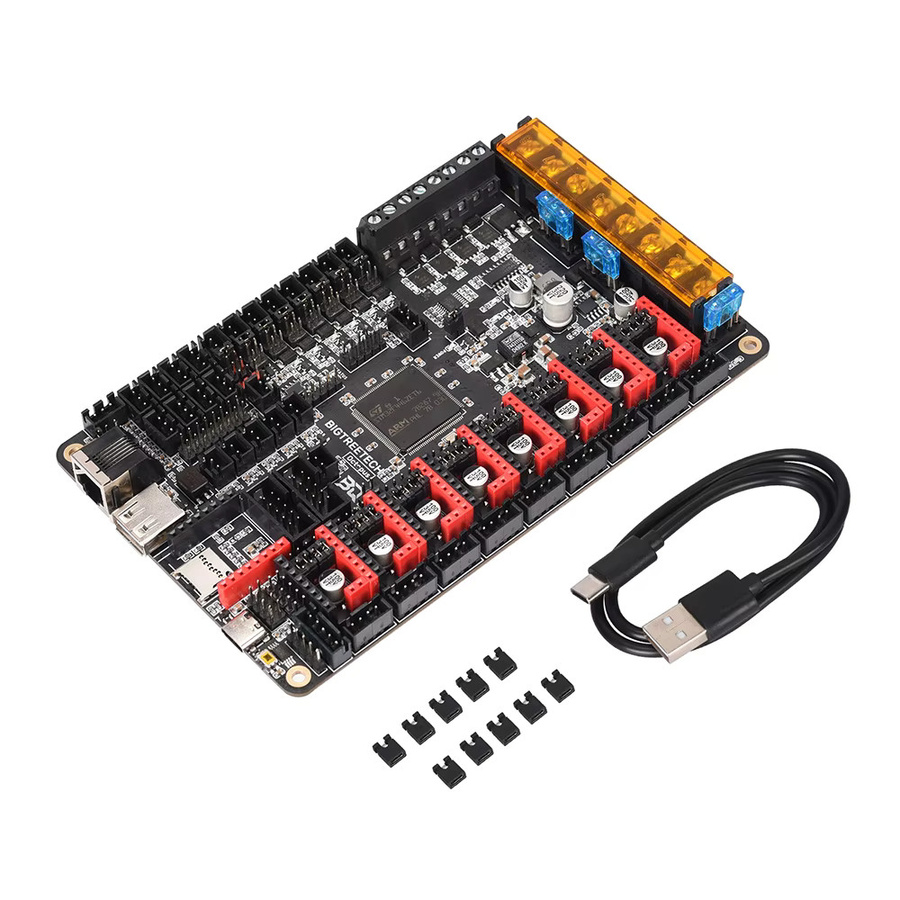 BIGTREETECH BTT Octopus V1.1 32bit Control Board mit TMC2209 und TMC2208 UART für 3D Drucker Upgrade, Schwarz - Bild 2