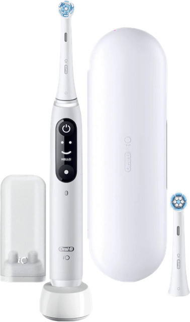 Oral-B iO Series 6N elektrische Zahnbürste in Weiß inklusive zusätzlicher iO Sanfte Reinigung Aufsteckbürste - Bild 1