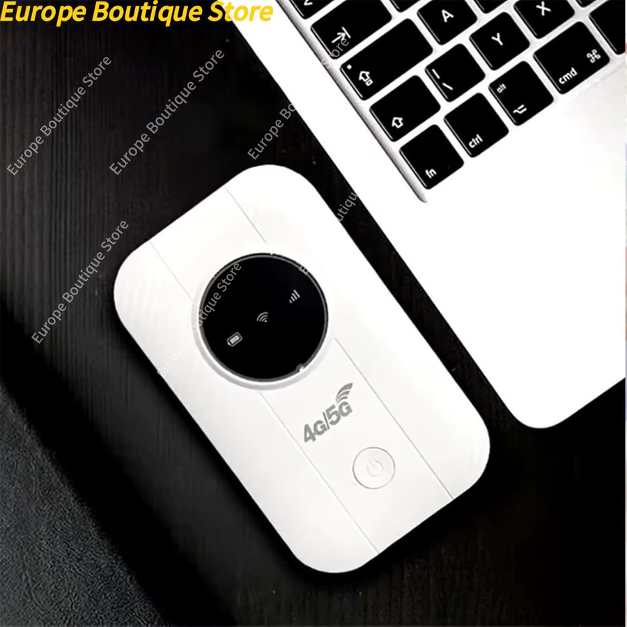 NUOYING Tragbarer 4G/5G Pocket WiFi Mobile Hotspot mit 300Mbps und USB-C Anschluss, Weiß - Bild 4