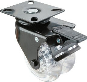 BS Apparatedoppelrolle B820.A73.075 aus Kunststoff in Schwarz - Bild 1