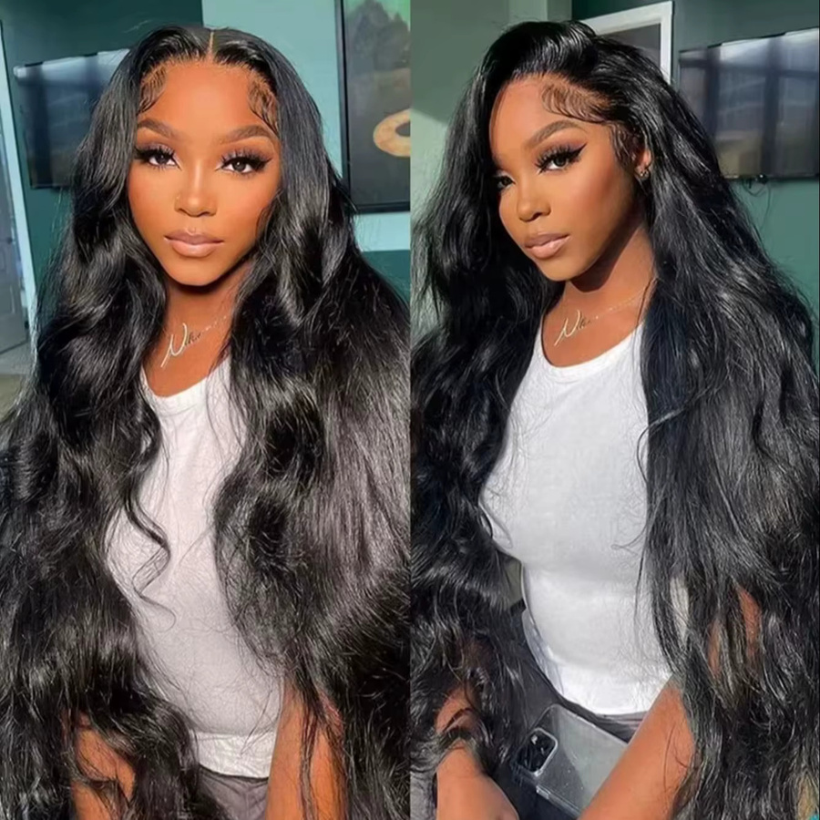 UVEOUS HD Lace Frontal Perücke, Wasserwelle, 200 Dichte - Bild 5