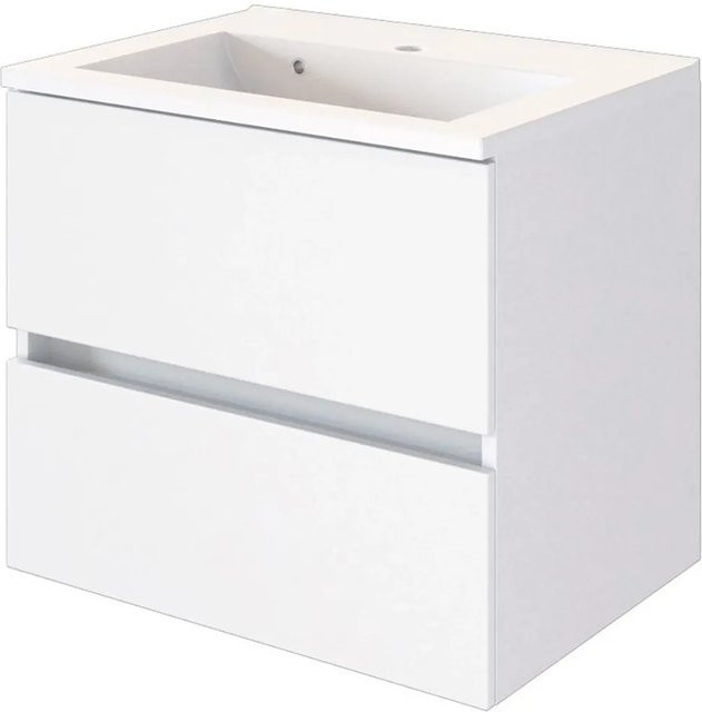 Held Möbel Einzelwaschtisch Verona in Weiß Matt mit Softclose, Breite: 60 cm - Bild 1
