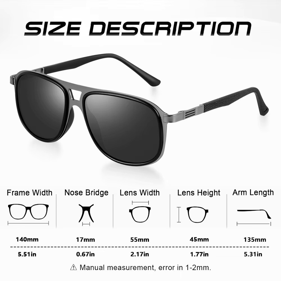 CRIXALIS Sonnenbrille Aviator, Metall, polarisiert, Herren - Bild 3