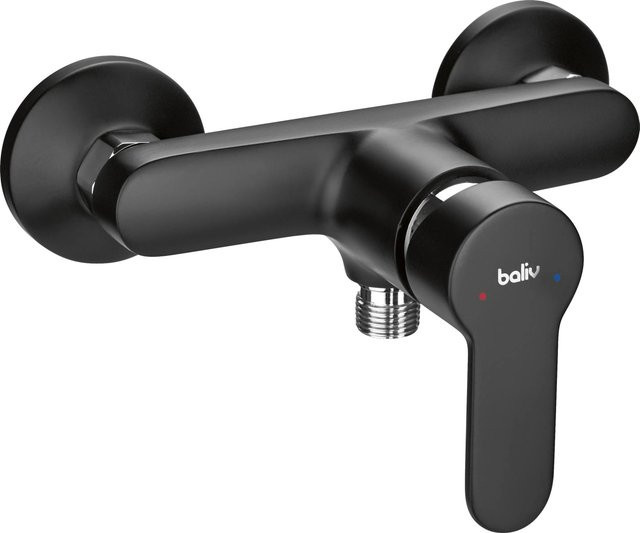 baliv Duscharmatur DU-5891 aus Messing in Schwarz-Matt - Bild 1
