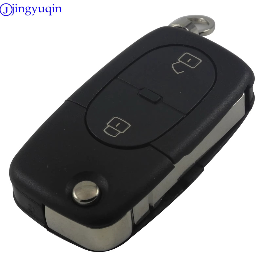 jingyuqin 2B Fernbedienungs-Autoschlüssel für VW Volkswagen Golf MK4 und Passat, Schwarz, 433MHz, ID48 Chip, 1J0959753A - Bild 3