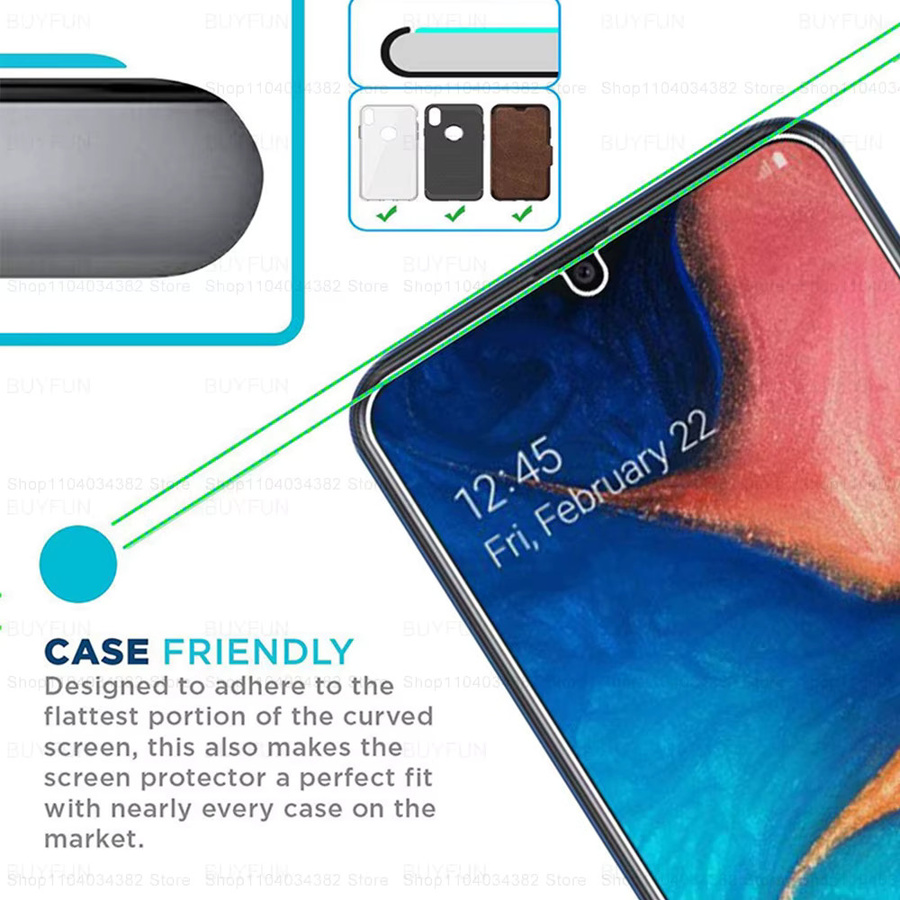 2er oder 4er Set gehärtete Glas Displayschutzfolien für Samsung Galaxy A06 4G und 5G in Transparent - Bild 5