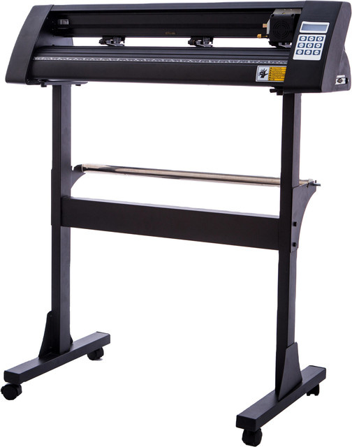 BMAD KH-720 Vinyl-Schneidemaschine 28 Zoll mit Ständer, halbautomatische Plotter-Schneidemaschine für Kontur-Aufkleber und Schilderherstellung in Schwarz - Bild 1