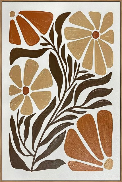 Art Universe Leinwandbild Boho Flowers in Multicolour, Breite: 60 cm, Höhe: 90 cm - Bild 1