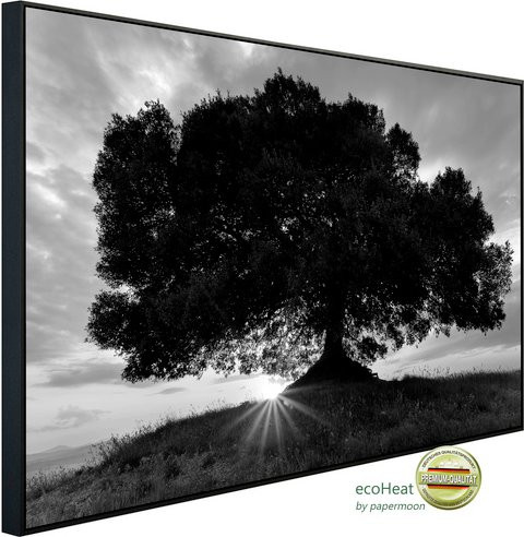 papermoon EcoHeat Infrarotheizung Baum Schwarz Weiss Matt-Effekt mit App-Steuerung und Überhitzungsschutz - Bild 1