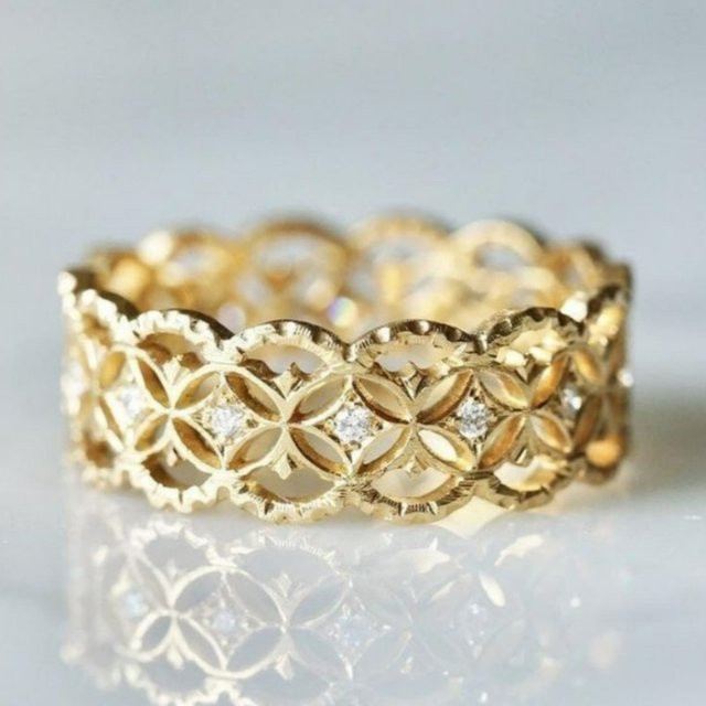 YoYo Ring, Zirkonia, goldfarben, Damen - Bild 1