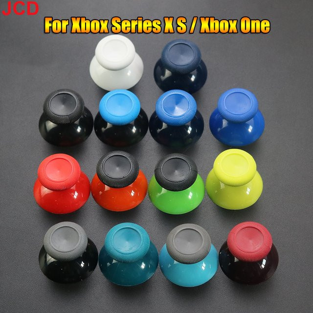 JCD 2 Stück analoge Joystick-Daumenstick-Griffkappen in Multicolour für Xbox Series X S und Xbox One Controller - Bild 1