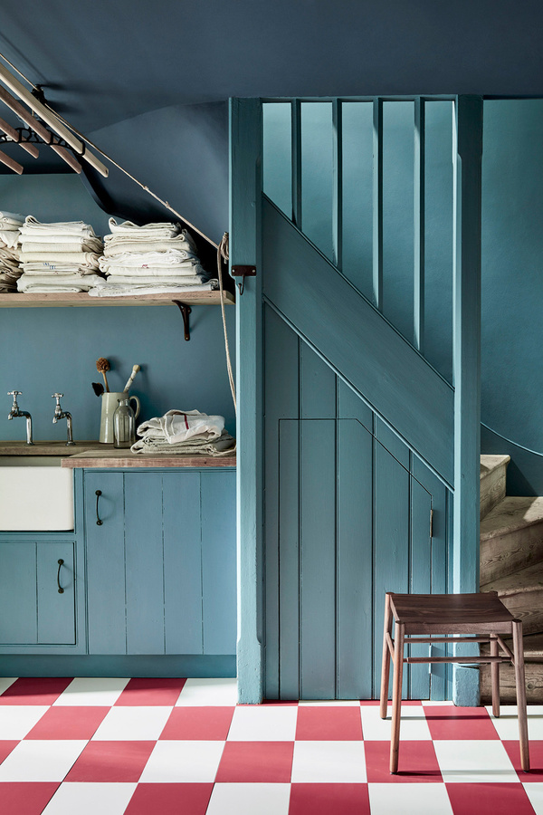 Little Greene Absolute Matt Emulsion Wandfarbe Hicks' Blue 208 Blau 1 l - Bild 1