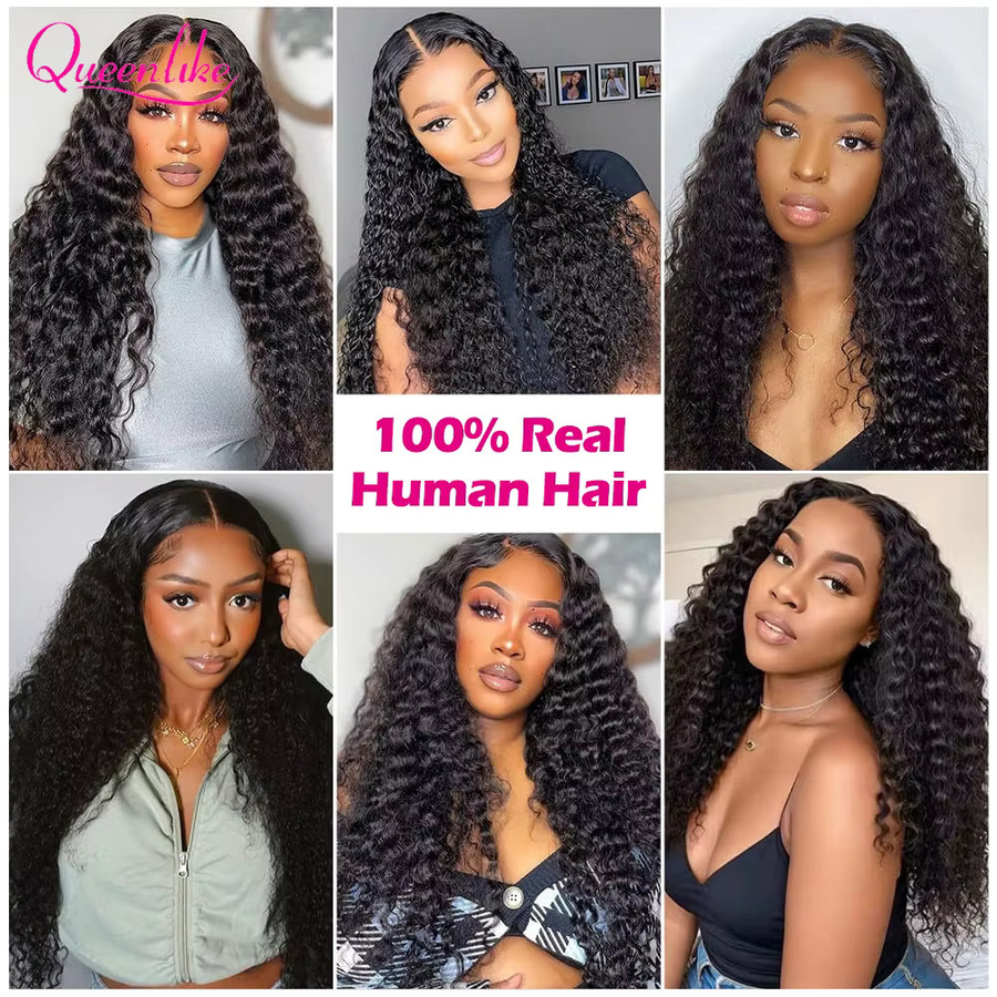 Queenlike Echthaar Extensions, tiefe Wellen, 55,9 cm, Damen - Bild 6