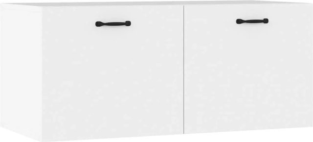 vidaXL Wandschrank Weiß aus Holzwerkstoff B/H/T: 80 x 36,5 x 35 cm - Bild 1