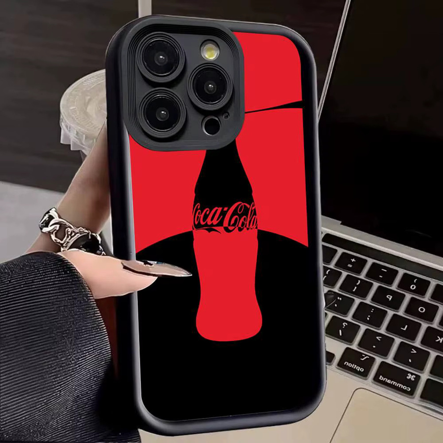 C-COCA Silikon-Handyhülle mit Logo für iPhone 17 Pro Max, 16, 15, 14, 13, 12, 11 Plus und 17 Air - Bild 4