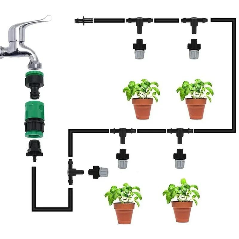 Bewässerungssystem mit 10 Sprinkler-Düsen für Garten und Landwirtschaft, 10 Meter Nebel-Sprayer zur Kühlung und Beschlagung aus ABS-Kunststoff - Bild 3