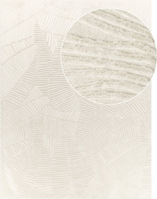 Fellteppich Lelystar in Creme, rechteckiger Kunstfellteppich für dein Wohnzimmer, Breite: 200 cm, Tiefe: 280 cm - Bild 1