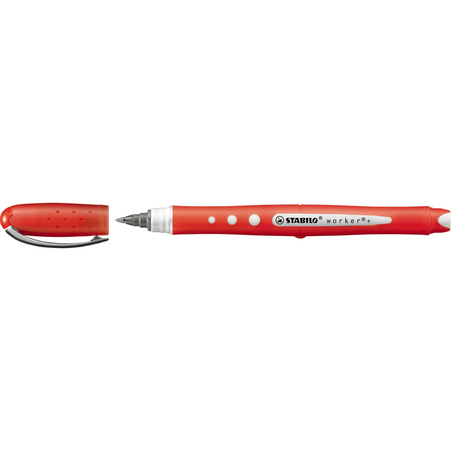 STABILO worker+ Tintenroller Multicolor mit roter Tinte - Bild 2