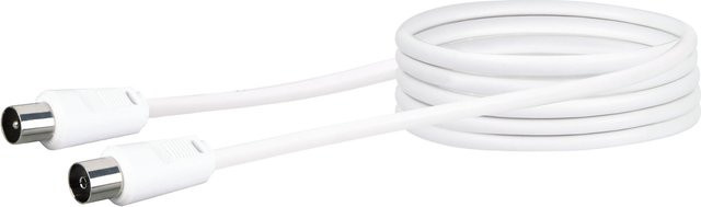 SCHWAIGER Antennen Anschlusskabel KVK30A mit IEC Stecker, Farbe: Weiß, Länge: 3 m - Bild 1