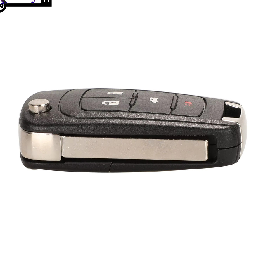 Jingyuqin Klappbare Smart Autoschlüssel Fernbedienung für Chevrolet Cruze Malibu Impala Orlando Regal Opel Buick, 315/433MHz ID46, Schwarz - Bild 3