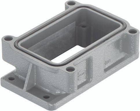HARTING Anbaugehäuse 09 39 010 0310 in Grau aus Aluminium - Bild 1