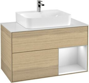 V&B Waschtischunterschrank Finion 100 in Eiche Lackiert - Bild 1