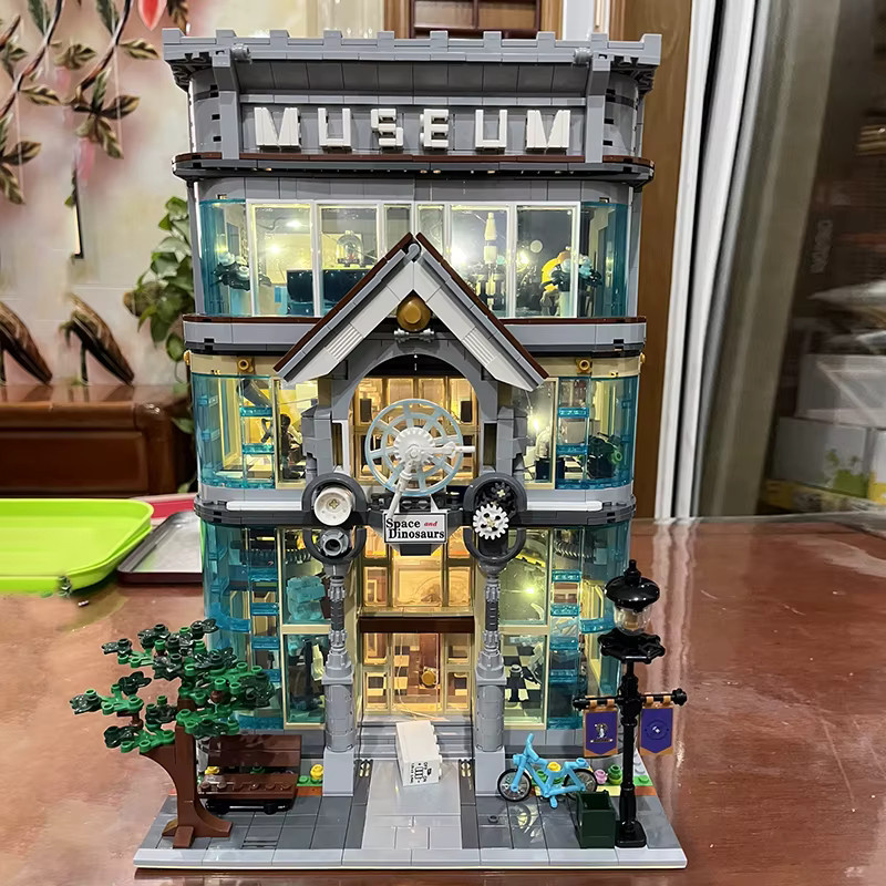 Barweer Klemmbausteine Wissenschaftsmuseum Set mit 3784 Teilen, Modulares Stadtarchitektur Baugebäude aus Kunststoff, Mehrfarbig - Bild 2