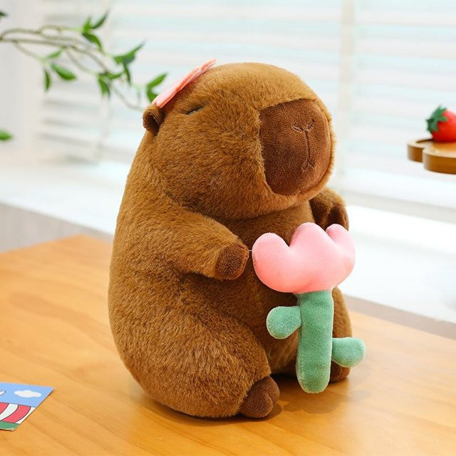 Capybara-Puppe, Plüschtier, 23cm - Bild 1