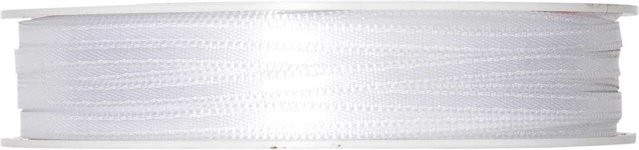 Halbach Satinband aus Polyester, Weiß, Breite: 0,3 cm, Länge: 10 m - Bild 1