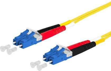 Metz Connect OpDAT Patchkabel LC-D/LC-D OS2 in Gelb, Länge: 0,5 m - Bild 1