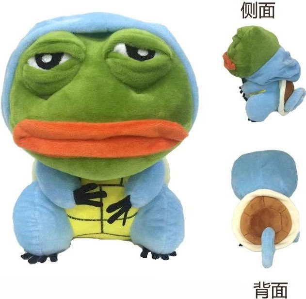 Yiran toy Glücksfrosch Anhänger, Plüsch Stofftier, 25cm, Grün - Bild 1