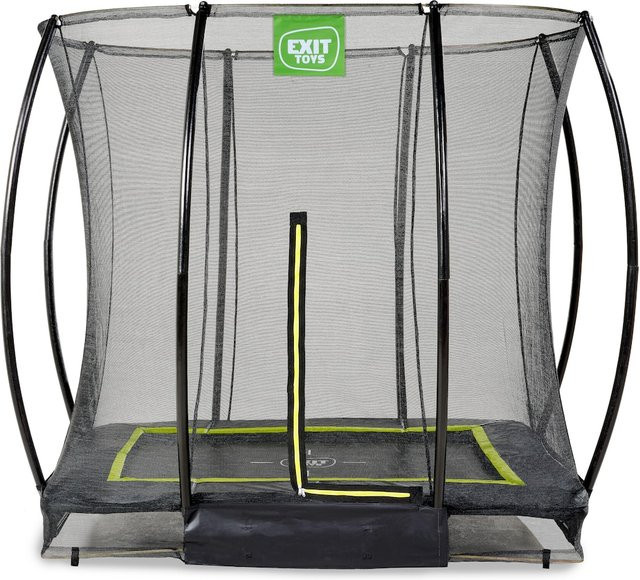 EXIT Silhouette Ground + Sicherheitsnetz für Bodentrampolin, Schwarz, B/T: 214 x 153 cm - Bild 1