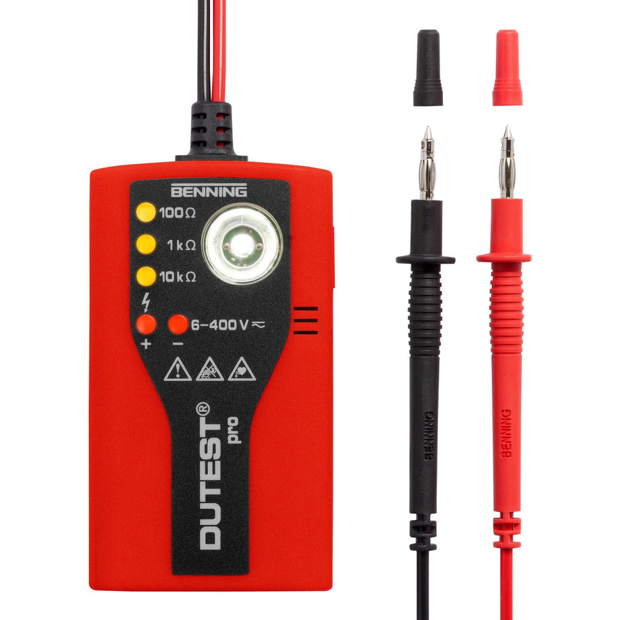Benning DUTEST pro Durchgangsprüfer und Leitungsprüfer CAT III 300 V in Rot - Bild 2