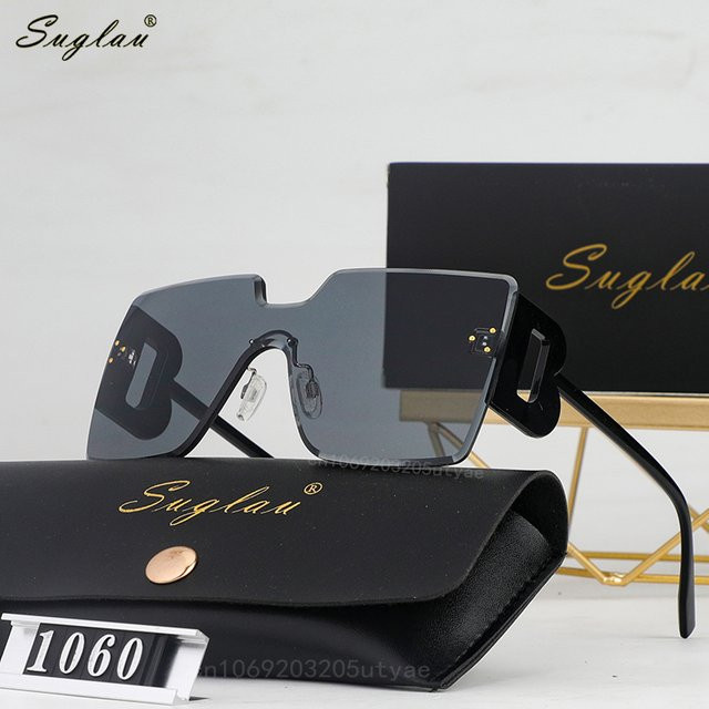 SUGLAU Sonnenbrille, randlos, quadratisch, sand, Damen, Kunststoff - Bild 1