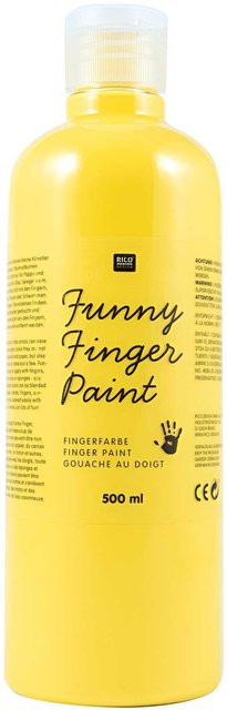 Rico Design Fingerfarbe Gelb 500ml - Bild 1