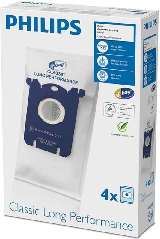 Philips Staubsaugerbeutel FC8021/03 in Weiß (4 Beutel) - Bild 3