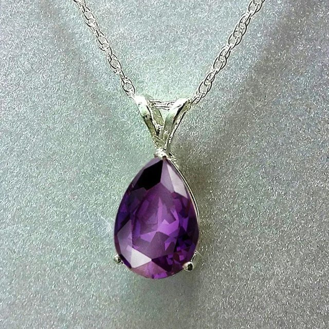 Halskette mit Anhänger, Zirkonia, Kupfer, Silber, Damen, 45 cm - Bild 1