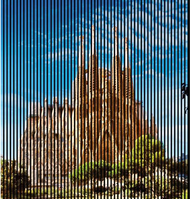 FN Acustico Akustikplatte Barcelona 1 Bunt aus PET und MDF, H x B x T: 2400 x 2253 x 19 mm - Bild 1